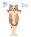 Cat Playing in Bird Bath