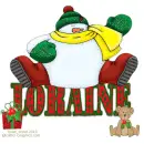 Loraine - Fat Snowman - Present - Bear