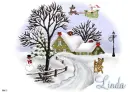 Linda -Christmas Scene