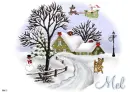 Mel -Christmas Scene