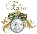 Poodle Ornament- Elia