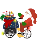 Santa on Bike