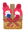 Snow Kids in Basket