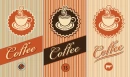 coffee sign tiled background