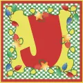 Letter J lights