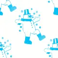 Animated dancing snowman background