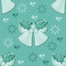 Winter bell tiled background