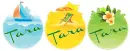 Personalized summer background Tara