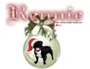 Rennie -Pit Bull Christmas Ornament