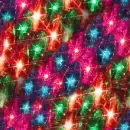 Bright Christmas lights tiled background glittered