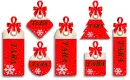 Christmas tags Tara tiled background