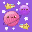 Kawaii Space Background