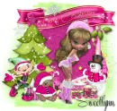 Christmas girl in pink-SWEETLYNN