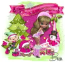 Bren Christmas girl in pink-BREN