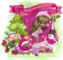 Christmas girl in pink