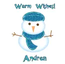 Warm Wishes Snowman - Andrea