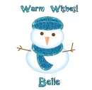 Warm Wishes Snowman - Belle