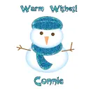 Warm Wishes Snowman - Connie