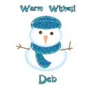 Warm Wishes Snowman - Deb