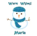 Warm Wishes Snowman - Marla
