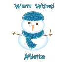 Warm Wishes Snowman - Mietta