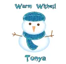 Warm Wishes Snowman - Tonya