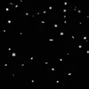 Winter snowflakes animated background