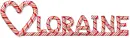Loraine Candy Cane Heart