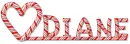 Diane Candy Cane Heart