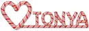Tonya Candy Cane Heart
