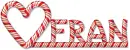 Fran Candy Cane Heart