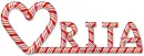 Rita Candy Cane Heart