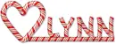 Lynn Candy Cane Heart