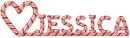 Jessica Candy Cane Heart