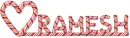 Ramesh Candy Cane Heart