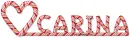 Carina Candy Cane Heart