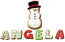 Angela Snowman Cookie