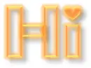 cute orange hi