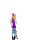 Blonde scene doll