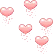pink hearts