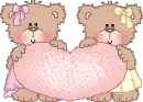 bears with pink heart