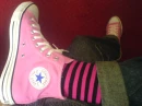 converse & crazy socks