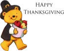 Happy thanksgiving bear