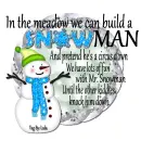 Winter Snowman Wishes