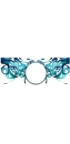 Peacock blue design