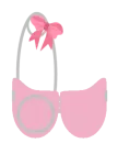 Girl Safetypin Frame