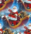 Santa Sleigh tiled background
