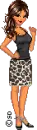 Animal print dress