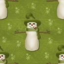snowman green tiled background