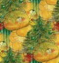 Teddy bears and christmas trees tiled background